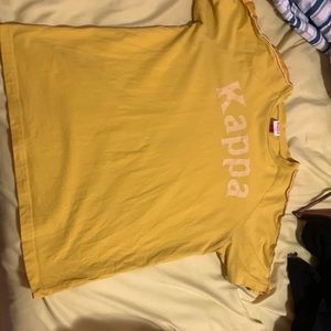 A yellow Kappa Shirt only worn 2 times nice shirt
